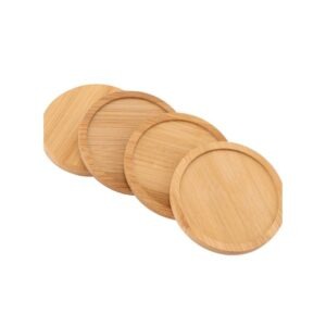 Lot de 4 Sous-Verres en Bambou