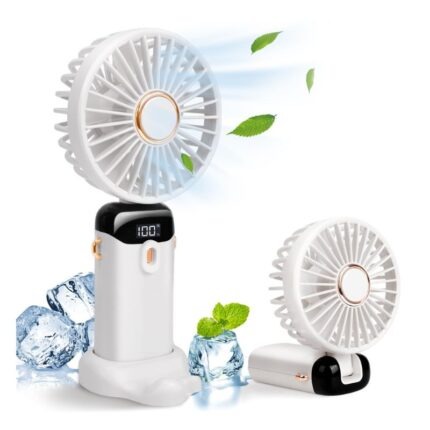 Ventilateur Portable Pliable Rechargeable – 5 Vitesses