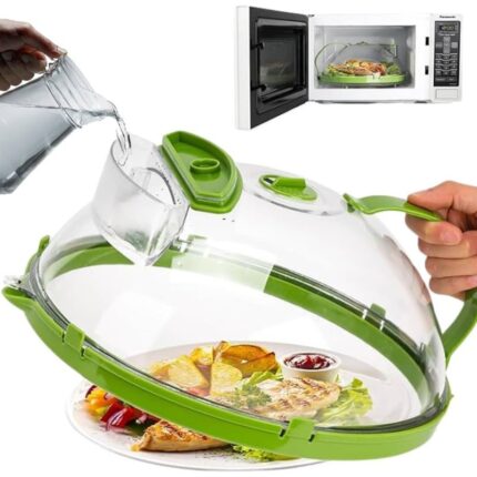 Couvercle Micro-Ondes avec Compartiment à Eau