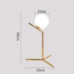 Lampe Minimaliste Boule sur Pied – Image 2