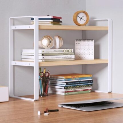 Etagère de Bureau à 2 Niveaux - 50x36x20cm