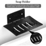 Ensemble 7 Accessoires de Salle de Bain Inox avec Finition Noire Mate – Image 4