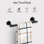 Ensemble 7 Accessoires de Salle de Bain Inox avec Finition Noire Mate – Image 5