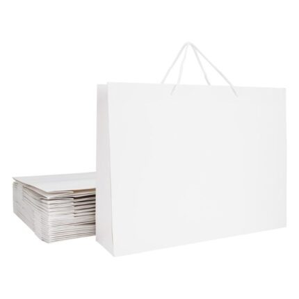 Lot de 25 Sacs en Papier Cartonné avec Cordons