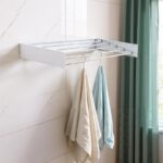 Séchoir à Linge Mural Repliable en Métal - 80cm – Image 2